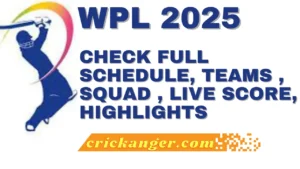 women ipl 2025 schedule